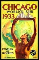 Worlds Fair Chicago 1933 Magnetic Poster Fridge Magnet 6x8 Large
