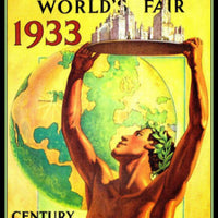 Worlds Fair Chicago 1933 Magnetic Poster Fridge Magnet 6x8 Large