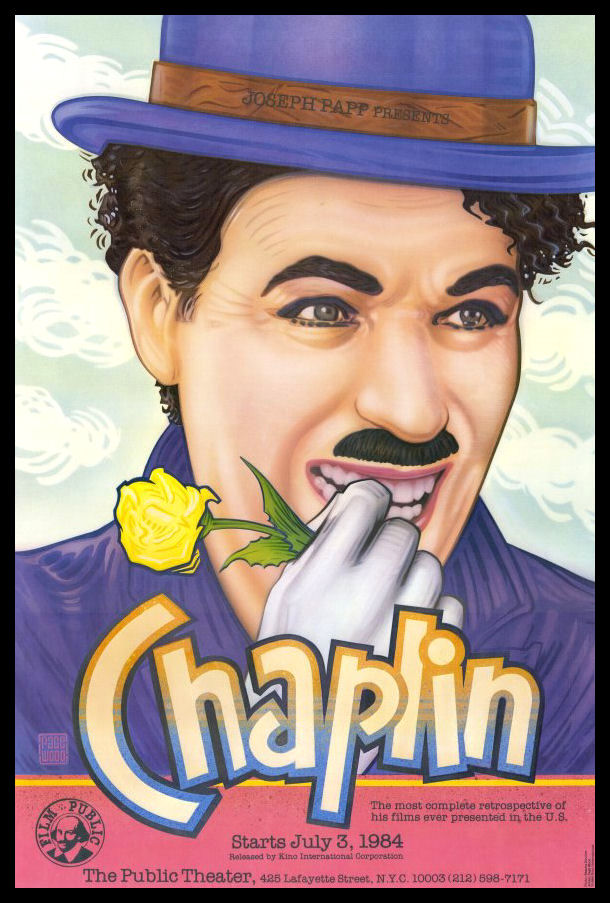 Charley Chaplin Film Festival Poster Fridge Magnet 6x8 Large