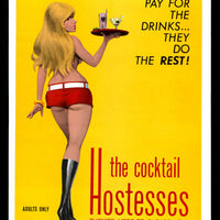 Cocktail Hostesses Sexy Adult Movie Poster Fridge Magnet 6x8 Large