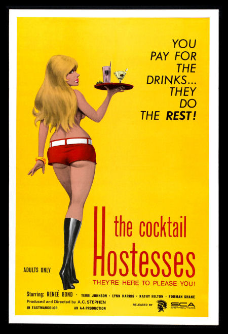 Cocktail Hostesses Sexy Adult Movie Poster Fridge Magnet 6x8 Large
