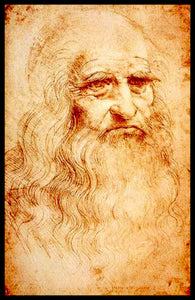 Leonardo Da Vinci Artist Self Portrait Poster Fridge Magnet 6x8 Large
