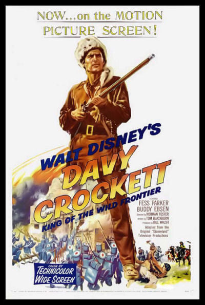 Davy Crockett 1955 Fess Parker Movie Poster Fridge Magnet 6x8 Large