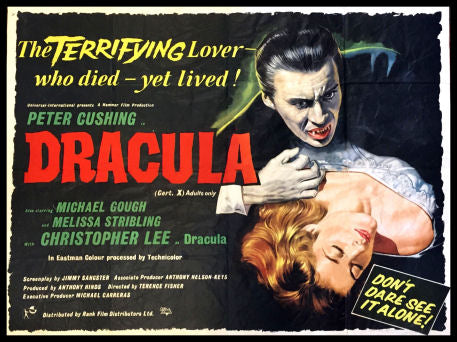 Dracula movie poster Fridge Magnet Christopher Lee