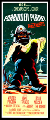 Forbidden Planet Science Fiction Movie Poster Fridge Magnet 7x16 Large