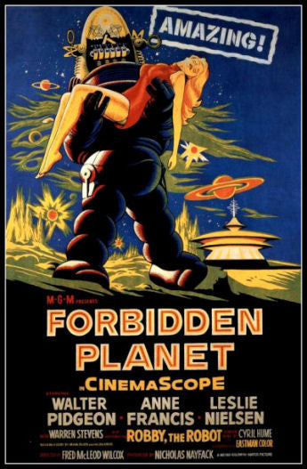 Forbidden Planet Science Fiction Movie Poster Fridge Magnet 6x8 Large