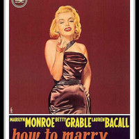 How to Marry a Millionaire Marilyn Monroe Movie Poster Fridge Magnet 6x9 Large