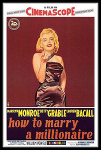 How to Marry a Millionaire Marilyn Monroe Movie Poster Fridge Magnet 6x9 Large