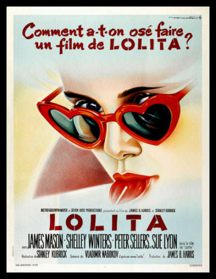 Lolita Movie Poster Stanley Kubrick Magnetic Canvas Print Fridge