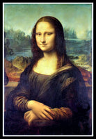 Mona Lisa Art by Leonardo da Vinci on a Magnetic Canvas Fridge Magnet
