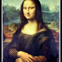 Mona Lisa Art by Leonardo da Vinci on a Magnetic Canvas Fridge Magnet