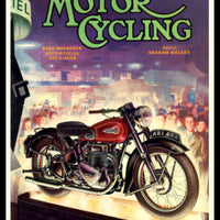 Motor Cycling Magazine Vintage Arial Poster Fridge Magnet 6x8 Large