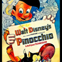 Pinocchio Walt Disney Magnetic Movies Poste Fridge Magnet 6x8 Large