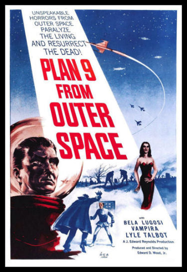 Plan 9 From Outer Space Bela Lugosi Movie Poster Fridge Magnet 6x8 Large