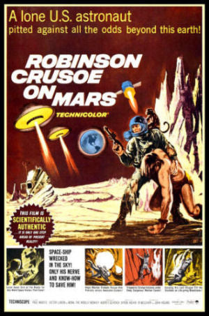 Robinson Crusoe on Mars Movie Poster Science Fiction Fridge Magnet 6x8 Large