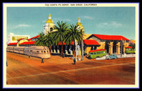 San Diego Train Depot Vintage Travel Poster Fridge Magnet 6x8 Large
