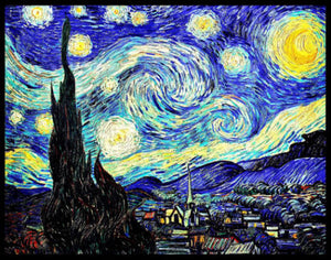 Vincent Van Gogh The Starry Night Magnetic Poster Fridge Magnet 12x15 Large