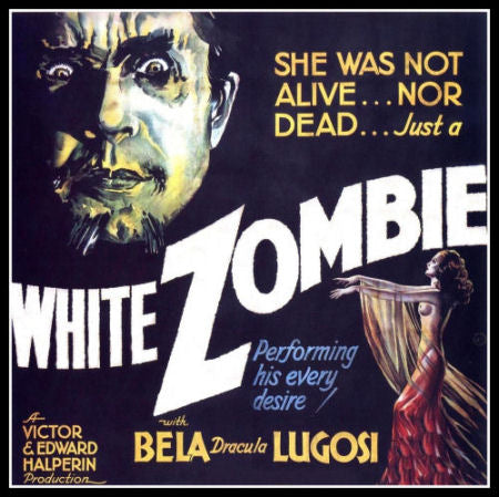 White Zombie Bela Lugosi Movie Poster Fridge Magnet 8x8 Large