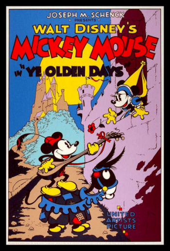 Ye Old Days Mickey Mouse Vintage Movie Poster Fridge Magnet 6x8 Large